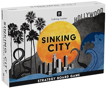 Talking Tables : Sinking City New Board Game A fun and fast paced strategy adventure to be played with friends and family, adults, ideal which can be replayed! Ages 13+