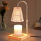 HIULLEN Candle Warmer Lamp, Electric Candle Warmer Lamp with Dimmer for Jar Candles, Height Adjustable, 2 Bulbs, Dimmable Wax Melter Light, Scented Candle Diffuser Lamp, Flameless Home