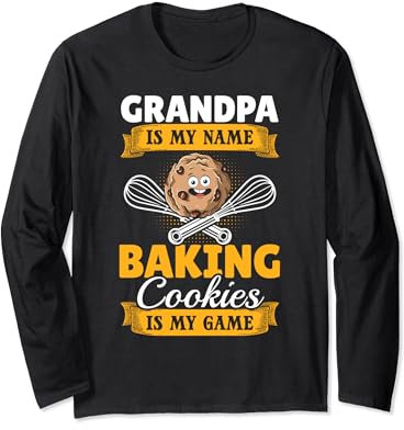 El abuelo del pastelero es mi nombre Hornear galletas es mi juego Manga Larga