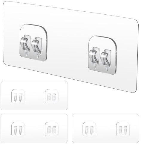 WY LIGHTING LEVEL 4 Stück Dusch Caddy Klebe Ersatz Stark Klebende Aufkleber Haken für Eck Dusch Caddy Badezimmer Regal Korb Seifenschale Hängehaken Küchenzubehör Ohne Bohren