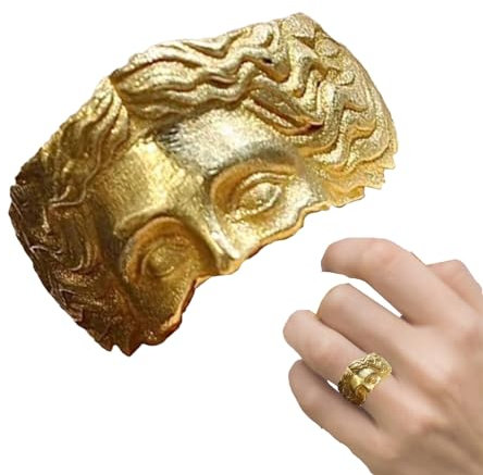 Rurunklee Antiker griechischer Ring | Indexring für Damen, schicker Venusring mit beruhigender Wirkung, antiker griechischer Ring für Jugendliche, , Outdoor, 1, 1 Stück