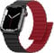 Anlinser Compatibile con Cinturino Apple Watch 49mm 46mm 45mm 44mm 42mm, Cinturini Magnetico Reversibile su Entrambi Lati Compatibile con iWatch Ultra 2/Ultra SE Serie 10/9/8/7/6-1 (Rosso/Nero)