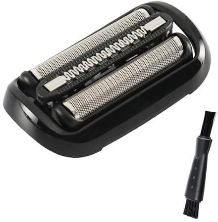 HAPPOW Scherkopf Kompatibilität mit Braun Series 5/6 Ersatzscherkopf 53B, Kompatibler Rasierer Kopf mit Präzisionstrimmer, Zubehör Elektrorasierer mit Rasierer Reinigungsbürste(Schwarz)