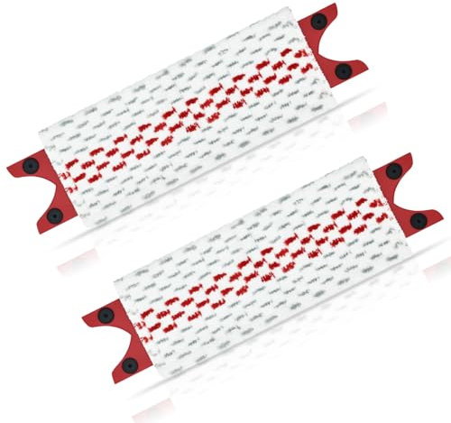 GFRED 2 Pack Mop Pads Replacement Compatible With Vileda 1-2 Spray Ultramax Head Refill Microfibre Enhanced Cleaning(Red)