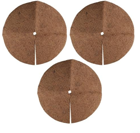 Discos de mantillo de coco, alfombrilla de protección vegetal, fibra de coco de coco, control esencial (60 cm)