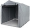 GYMAX Garagenzelt 160x218x164cm, wasserdichte Fahrradgarage Lagerzelt, Gerätehaus mit aufrollbarer Reißverschlusstür, Gartenschuppen, Lagerzelt für Fahrräder, Motorräder & Gartengeräte (Silbergrau)