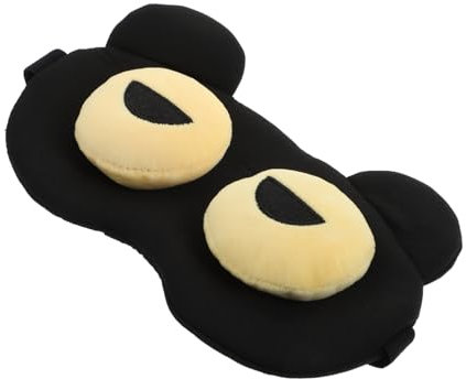 Healeved 1 Pc Masque De Sommeil Ventouse De Vaisselle Oeil Multifonctionnel Ombrager Les Yeux Bandés Masque Pour Les Yeux Pour Dormir Patch De Sommeil Pour Les Yeux Polyester Black