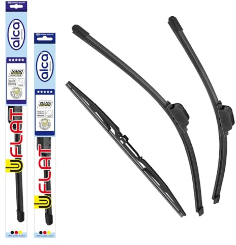 alca® Scheibenwischer mit Heckwischer ideal für VW BORA Kombi (05.1999-05.2002) U-FLAT Flachbalkenwischer