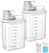 Dispensador de Detergente, 2 Piezas 1800ml de Dosificador de Detergente Hermético con Vaso Medidor, Caja de Almacenamiento de Detergente en Polvo, Dosificador Detergente Lavadora, para Suavizante