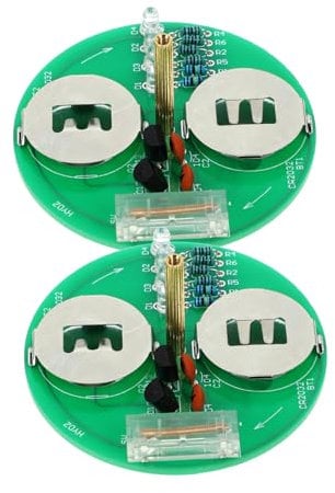 OKUMEYR 2 Sets Welding Kit Electronic Kits Board Game Kit Gyroscope Soldering Kit Radio Soldering Projects PCB Speaker Kit Display Wick Retro Game Console Plastic Green