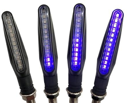 Indicatori Di Direzione Per Motociclette Luci Di Direzione Lampeggianti Lampada Di Segnalazione Per Y&amaha BT1100 XJR400 MT10 FZ 09 07 6 FAZER 6R FZ8 MT125 Indicatore Indicatori Di Direzione(VIOLA,4