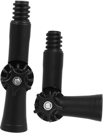 Ipetboom 2Stücke Verstellbarer Winkeladapter für Teleskopstangen Drehbares Kompatibel mit Amerikanischem Gewinde Robustes Abs-Material für Langlebige