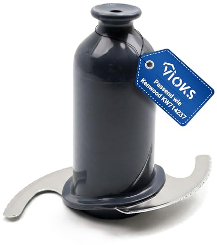 VIOKS Knife with Cover Food Processor Replacement for Kenwood KW714237 | Knife insert replacement blade for Kenwood chopper Cooking Chef Major Chef XL Sense Premier Titanium
