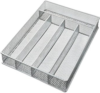 Ybmhome Mesh 5-part In-drawer Cutlery Organizer Kitchen Utensil Flatware Tray Model #196