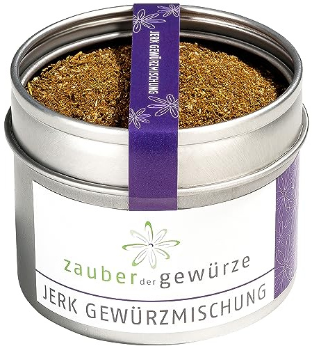 Zauber der Gewürze Karibische Jerk Gewürzmischung – Exotische Gewürzmischung für Jerk Chicken und andere Grillgerichte, ideal zum Marinieren und Würzen, 55 g