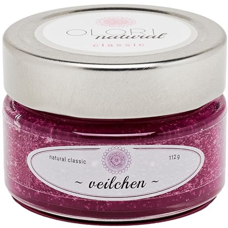 Olori Raumduft - Veilchen Duftöl mit ätherischen Ölen - Langanhaltend - Pudrig, Blumiger Duft - 100% Natürlich & Reine Raumdüfte im Duftglas - Lufterfrischer ohne künstliche Duftstoffe (112g)