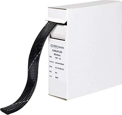 DSG Canusa 8694012952 Geflechtschlauch Schwarz PBT 11 bis 17mm 10m