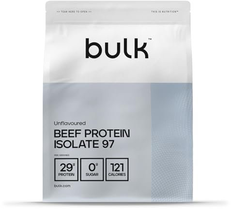 Bulk Rinderprotein Isolat 97 (HydroBEEF), Protein-Shake, Beef Protein Pulver, Geschmacksneutral, 2,5 kg