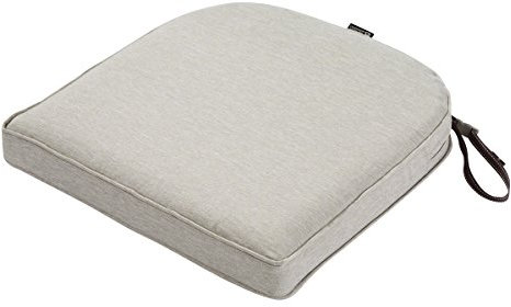 CLASSIC ACCESSORIES Montlake Sitzkissen, wasserabweisend, 50,8 x 50,8 x 50,8 cm, konturiert, Grau meliert