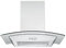 Respekta Cappa aspirante/cappa a parete 60 cm/struttura in acciaio inox con pannello copriluce in vetro/funzione di espulsione e ricircolo dell'aria / CH0160IXB / B / 58-62 dB