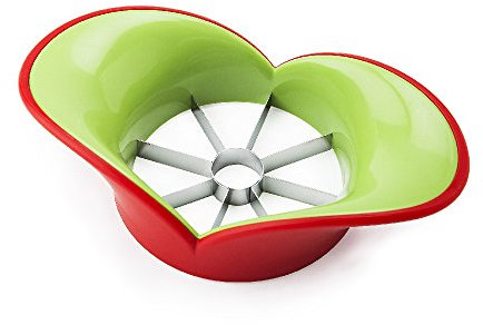 Joie Kitchen Gadgets Apple Slice & Core, Fruit, Culinary Accessory, Colorful Kitchen Tool, Versatile, Fun, Red, 30396