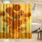 INVIN ART Van Gogh Duschvorhänge mit Haken, Sonnenblumen