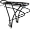 Schoberg Bicycle Pannier Rack Rear Aluminium | Adjustable for 24, 26, 28 Men and Women Bicycle Universal Mounting Set Black Charge maximale : 25 kg