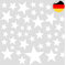 Little Deco 60 Sterne Wandtattoo Kinderzimmer Stars Wandsticker Set Aufkleber Wanddeko Spielzimmer Babyzimmer Kinder Schlafen Weiß DL608