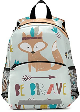 Isaoa Rucksack mit Z¨¹geln, indischer Fuchs mit Pfeilen, f¨¹r Jungen und M?dchen, Kinder-Rucksack, Tagespflegetasche, Vorschule, Kinderzimmer, Reisetasche mit Brustclip