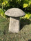 J and L Stone Ornaments STONE GARDEN TRADITIONAL LARGE TOADSTOOL MUSHROOM 2 PIECE CONCRETE ORNAMENT