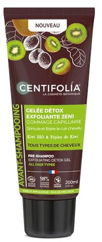 Peeling- und Entgiftungsgel vor dem Shampoo. Centifolia