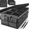 FORTEM Car Boot Organiser, Collapsible Multi Compartment SUV Organizer, Foldable Storage for Car Accessories for Women Men, 600D Oxford, Non Slip Bottom, Securing Straps, Soft Cover (85L)