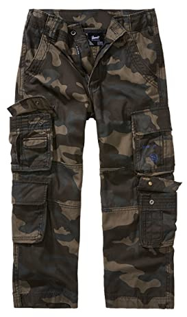 Brandit Kids Pure Vintage Pants, Farbe: darkcamo, Größe: 158/164