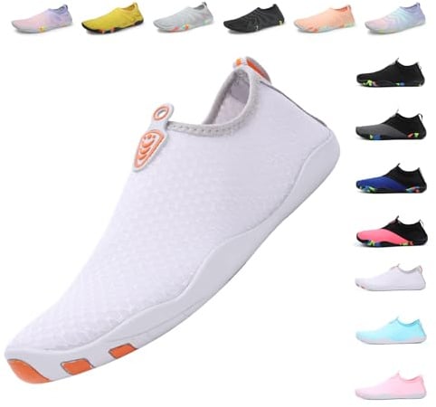 Fadezar Unisex Badeschuhe Damen Schwimmschuhe Herren Wasserschuhe, Schnell Trocknend Leicht Atmungsaktiv Aquaschuhe