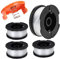 Moritale Bobine Fil Nylon Pièces de Rechange Coupe Bordure Black et Decker A6481 A6485 AF-100 (Longueur du Fil 9,1m Diamètre ⌀1,65mm) (Black & Decker AF-100, 4 Pièces)