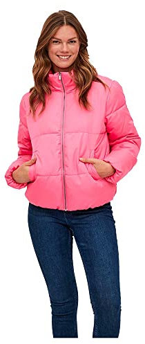 Vila Doudoune Courte Vitate L/S-Noos Veste, Rose Fandango, S Femme