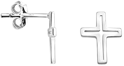 SOFIA MILANI - Damen Ohrringe 925 Silber - Kreuz Ohrstecker - E1642