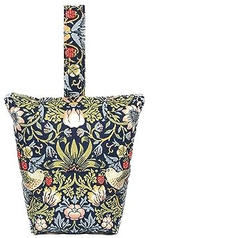 FILLED Door Stopper, Door Stop, William Morris Fabric, Handmade, Gift Idea, British product (Strawberry Thief (navy))