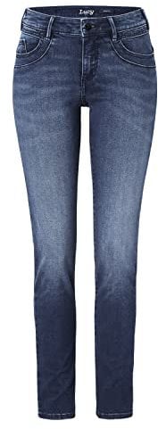 Paddocks`s Damen Jeans Lucy Shape Denim - Skinny Fit - Blau - Blue Dark Stone, Größe:42W / 32L, Farbvariante:Blue Dark Stone 4504