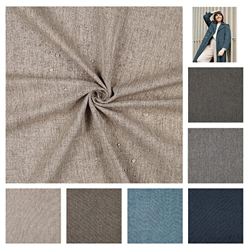 Outdoorstoff melliert 0,5 m wasserabweisend Polyester gummiert Funktionsstoff Farbwahl