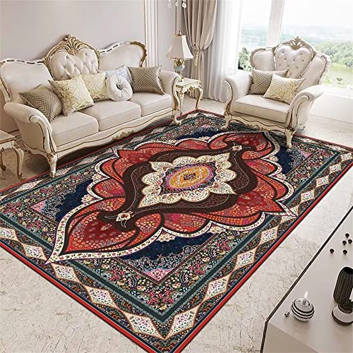 Area Rug Rug Carpet Badteppich Klassischer Küchen Teppich rote Blumen Heim Dekoration rutsch fest Teppich Esszimmer 100X150cm