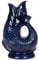 Gurgly Iconic Cobalt Blue Glug Jug Large 28cm 1.4L – Fish Water Jug, Decorative Fish Vase, Ornament, Carafe