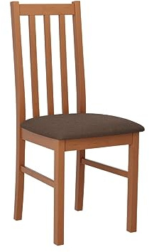 Mirjan24 Esszimmerstuhl Bednir X, Wohnzimmerstuhl, B:43 x H:94 x T:49 cm, Rahmen aus Buchenholz, Sessel, Stuhl für Arbeitszimmer, Esszimmer, Küchenstuhl Holz (Erle/Soro 28)