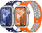 Cinturini per Apple Watch Ultra/2 49mm 46mm 44mm 45mm 40mm 41mm 42mm 38mm Uomo/Donna,Silicone Morbido Sport Band Elastico Traspirante Cinturino per Apple Watch SE/2 Serie 10 9 8 7 6 5 4 3 Nike+