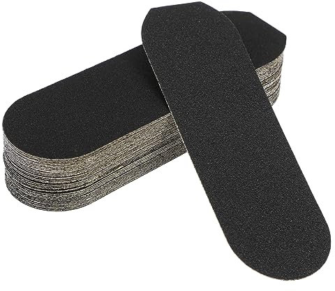 minkissy 2sets Foot Paddle File Sander Pads Pedicure Foot File Callus Remover Tool Portable Sandpaper Black 40pcs*2