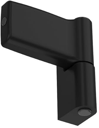 NAJDER Cerniera per porta in PVC Jocker 120 kg Altezza battuta: 17,5 mm, Cerniera per ante, Cerniera in zama, Struttura monolitica, Antieffrazione, Colore: Nero scuro RAL 9005M