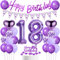 Palloncini compleanno 18 Anni ragazza viola, decorazione 18 Anni compleanno ragazza, palloncini 18 Anni compleanno viola, decorazione compleanno 18 Anni viola, palloncini 18 anni viola ragazza