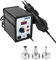 Trintion Hot Air Rework Station 858D 220V SMD Repair Soldering Station, High-Efficiency Low-Noise Hot Air Tool with 3 Nozzles Black