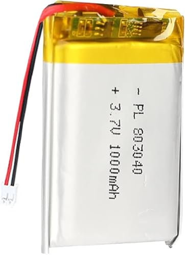 3 7V 1000MAH 803040 Pack De Batterie De Polymère Lithium Rechargeable De La Batterie De Lipo avec Connecteur JST