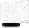 Rierousy Tapis de Souris XXL, Tapis de Souris Gamer 900x400mm, Tapis de Souris Gamer Design pour Liquide, Motifs Haute Résolution, sous Mains Antidérapants, Blanc